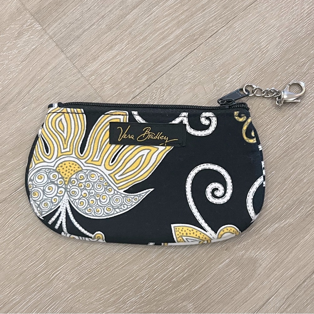 Vera Bradley Clip Zip ID Pouch in Yellow Bird